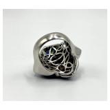 Gilson Opal Flower Ring - 925 Sterling Silver