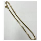 Roberta Chiarella Gold Tone Bead Necklace