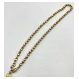 Roberta Chiarella Gold Tone Bead Necklace