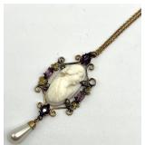 Antique Cameo Pendant Necklace