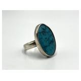 Turquoise Ring - 950 Silver