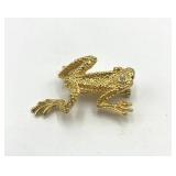 St. John Vintage Climbing Frog Brooch