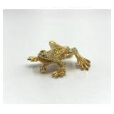 St. John Vintage Climbing Frog Brooch