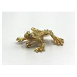St. John Climbing Frog Brooch