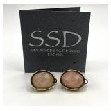 Simon Sebbag Designs 925 Pink Stone Clip-On Earrings