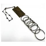 Interlocking Brass Circles Necklace MCM