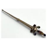 Sterling Sword Pin Brooch