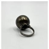 Sterling Silver Ball Ring - Size 5