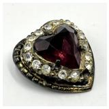 Krementz Purple Heart Brooch