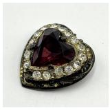Krementz Purple Heart Brooch