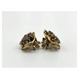 Vintage Rhinestone Clip-On Earrings