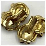 Vintage Rhinestone Clip-On Earrings