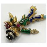 Scarecrow Brooch Pin