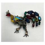 Schreiner Rooster Brooch Pin