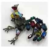 Schreiner Rooster Brooch Pin