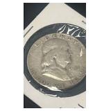 1951 s Benjamin Franklin half dollar