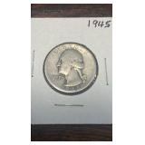 1945 Washington quarter