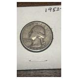 1952 d Washington quarter