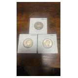 90% silver Washington quarter lot of 3