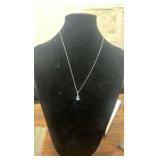 Sterling silver pendant and chain