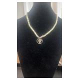 silver mercury dime necklace