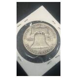 1953 d Benjamin Franklin  half dollar