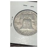 1959 d Benjamin Franklin half dollar