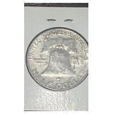 1959 d Benjamin Franklin half dollar