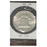 1961 d Benjamin Franklin half dollar