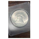 1962 d Benjamin Franklin half dollar