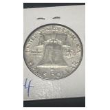 1963 d Benjamin Franklin half dollar