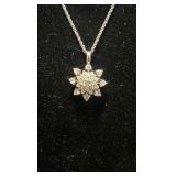 sterling silver necklace chain and pendant