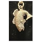 sterling silver fish pendant and chain