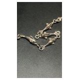 Sterling silver dolphin bracelet