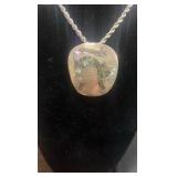 Sterling silver cat pendant and chain