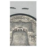 1958 d Benjamin Franklin half dollar