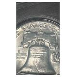 1962 d Benjamin Franklin half dollar