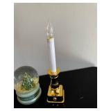 Hallmark Keepsake Box, Snow Globes & Candle Holders - Christmas Decor Set