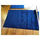 Blue Acoustic Carpet Panels 2x4 ft - Wall-Mount Sound Absorbing Tiles