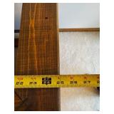 Oak-Finished Solid Wood Two-Door Storage Cabinet Base with Open Top Frame