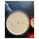 Le Creuset Red Enameled Cast Iron Kettle, Dutch Oven & Sauce Pot (3-Piece Set)