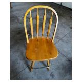 Slat-Back Windsor Dining Chair - Light Honey Finish