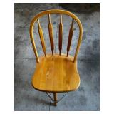 Slat-Back Windsor Dining Chair - Light Honey Finish