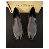 Franco Sarto Black Patent Leather Loafers - Size US 8.5 M