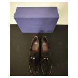 Stuart Weitzman Black Suede Tassel Loafers - Women