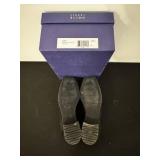 Stuart Weitzman Black Suede Tassel Loafers - Women