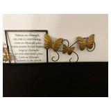 Live Love Laugh Wall Art with Butterfly Accents
