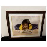 Kenneth Gatewood Bookworm - Framed Limited Edition Watercolor Print (Edition of 500)