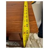 Oak Sideboard Buffet with Glass-Front Cabinets and 4 Drawers