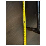 Rattan Wicker Chair with Cushioned Seat - Dark Brown Finish